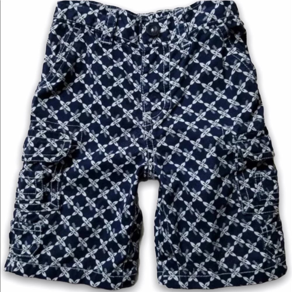 𝅺BABY GAP Waverider Hibiscus Print‎ Cargo Shorts